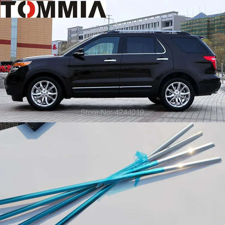 TOMMIA 6pcs Stainless Steel Chrome Bottom Window Frame Sill Trim For Ford Explorer Car Accessories
TOMMIA 6pcs Stainless Steel Chrome Bottom Window Frame Sill Trim For Ford Explorer Car Accessories