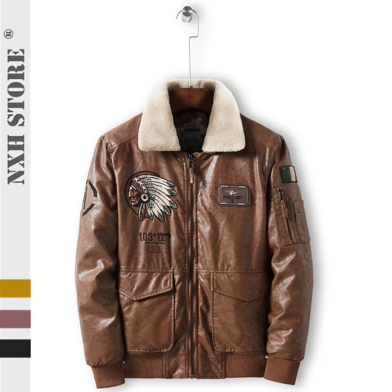 NXH 2019 Faux fur coat men Indian chief PU Leather jaket with fur Tribal Leather vintage coat Thick and warm men winter coat
NXH 2019 Faux fur coat men Indian chief PU Leather jaket with fur Tribal Leather vintage coat Thick and warm men winter coat