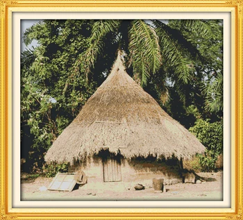 African local house cotton home scenery decor Cross Stitch kit 14ct white 11ct print embroidery DIY handmade needlework wall
African local house cotton home scenery decor Cross Stitch kit 14ct white 11ct print embroidery DIY handmade needlework wall