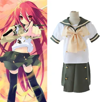 Japanese Anime Shakugan no Shana Cosplay Costume Adult Sailor School Uniform Suit Clothes Top Skirt Bow Shana Halloween suit
Japanese Anime Shakugan no Shana Cosplay Costume Adult Sailor School Uniform Suit Clothes Top Skirt Bow Shana Halloween suit