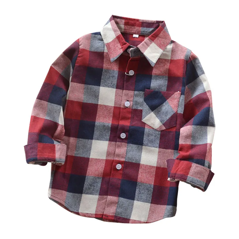 Fashion Autumn Boys Shirts For Girl Plaid Long Sleeve Turn-down Collar Teenager Tops Cotton Children Clothing Kids Clothes Shirt
Fashion Autumn Boys Shirts For Girl Plaid Long Sleeve Turn-down Collar Teenager Tops Cotton Children Clothing Kids Clothes Shirt