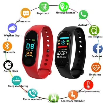 Fitness Bracelet Blood Pressure Heart Rate Monitor Smart Band Fitness Tracker Pedometer Wristband Smartwatch For Android IOS
Fitness Bracelet Blood Pressure Heart Rate Monitor Smart Band Fitness Tracker Pedometer Wristband Smartwatch For Android IOS
