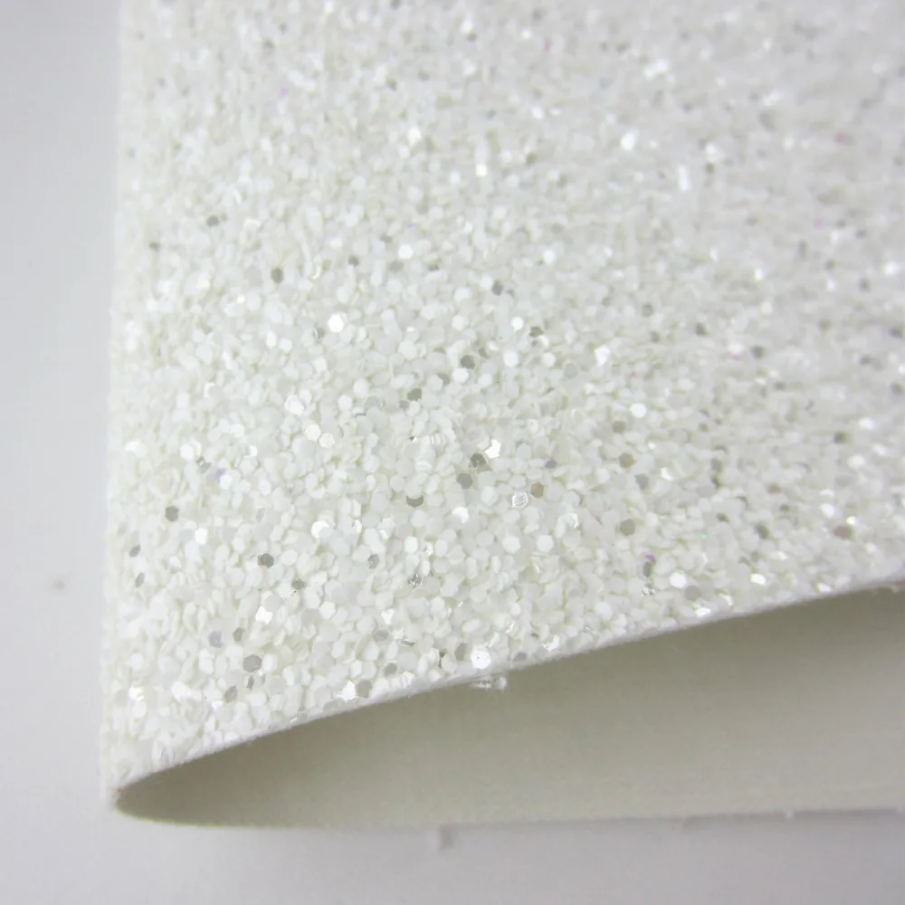A4 sheet 8"X11.8" White With Silver Chunky Glitter Fabric leather Faux leather For craft Sewing bows DIY 1pieces F0030
A4 sheet 8"X11.8" White With Silver Chunky Glitter Fabric leather Faux leather For craft Sewing bows DIY 1pieces F0030