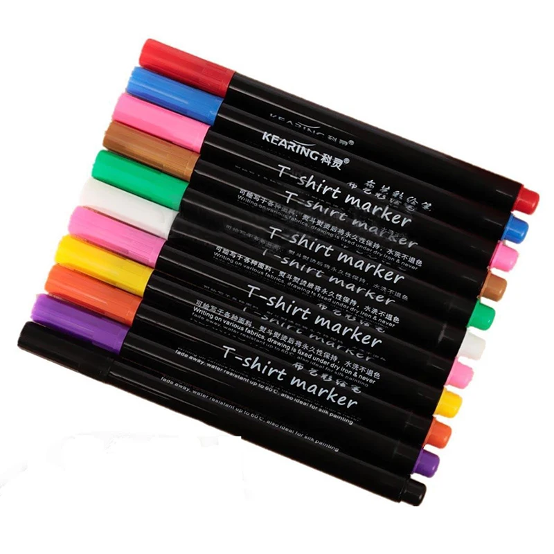 11x Multi Color Permanent Popular Permanent Fabric Marker Pens Used In DIY Designs On Fabric, Leather And T-shirts
11x Multi Color Permanent Popular Permanent Fabric Marker Pens Used In DIY Designs On Fabric, Leather And T-shirts