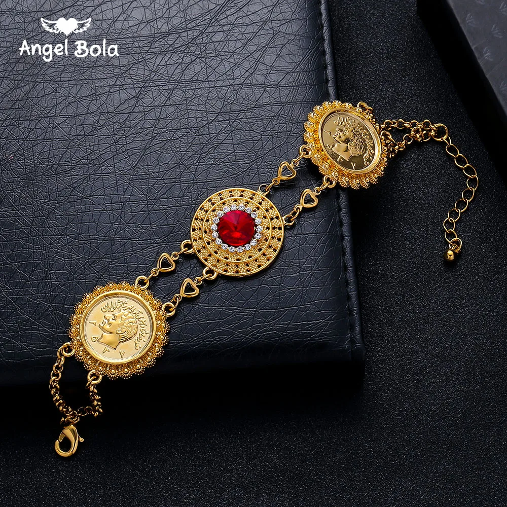 Red Crystal Gold Color Money Coin Bracelet Islamic Muslim Arab Coins Bracelet for Women Men Middle Eastern Jewelry African Gifts
Red Crystal Gold Color Money Coin Bracelet Islamic Muslim Arab Coins Bracelet for Women Men Middle Eastern Jewelry African Gifts