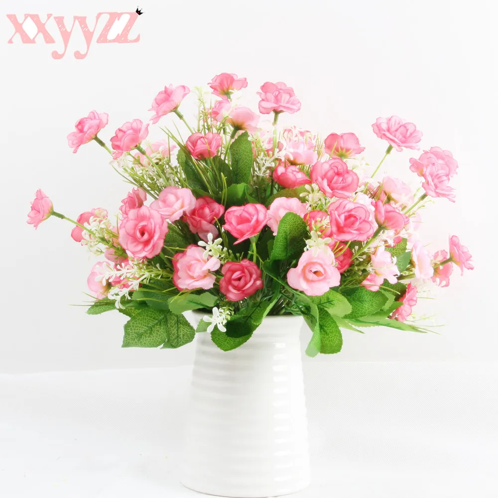 XXYYZZ 1Bouquet Silk Artificial Flowers DIY Peony Rose Simulation Flower Bouquet Green Leaves Home Vases Wedding Party Decoratin
XXYYZZ 1Bouquet Silk Artificial Flowers DIY Peony Rose Simulation Flower Bouquet Green Leaves Home Vases Wedding Party Decoratin