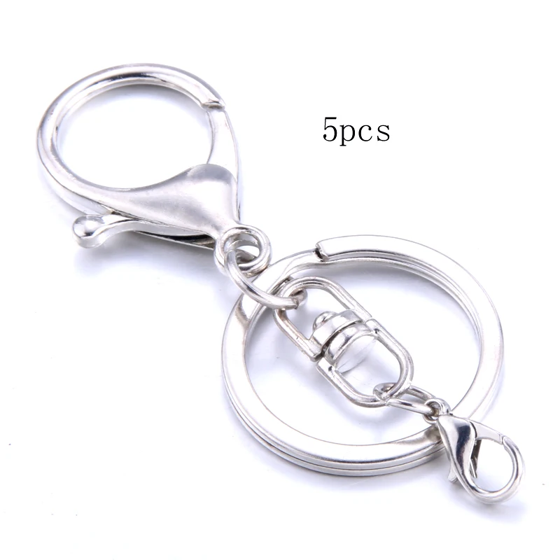 Polished Silver Color 30mm Keyring Keychain Split Ring with Lobster buckle Key Rings Women Men DIY Key Chains Accessories
Polished Silver Color 30mm Keyring Keychain Split Ring with Lobster buckle Key Rings Women Men DIY Key Chains Accessories