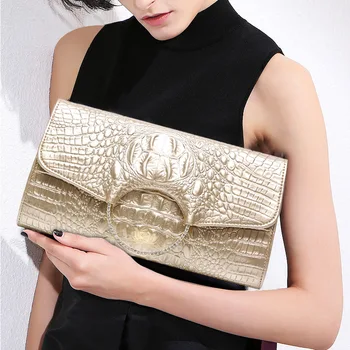 Luxury Crocodile Pattern Cowhide Leather Women Hand Bag High-grade Diamond Ring Shoulder Crossbody Bag Evening Clutch Bags
Luxury Crocodile Pattern Cowhide Leather Women Hand Bag High-grade Diamond Ring Shoulder Crossbody Bag Evening Clutch Bags