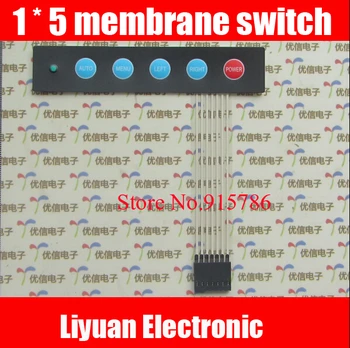 5pcs 1 * 5 membrane switch /display switch / 1X5 matrix keyboard membrane switch control panel with LED lights
5pcs 1 * 5 membrane switch /display switch / 1X5 matrix keyboard membrane switch control panel with LED lights