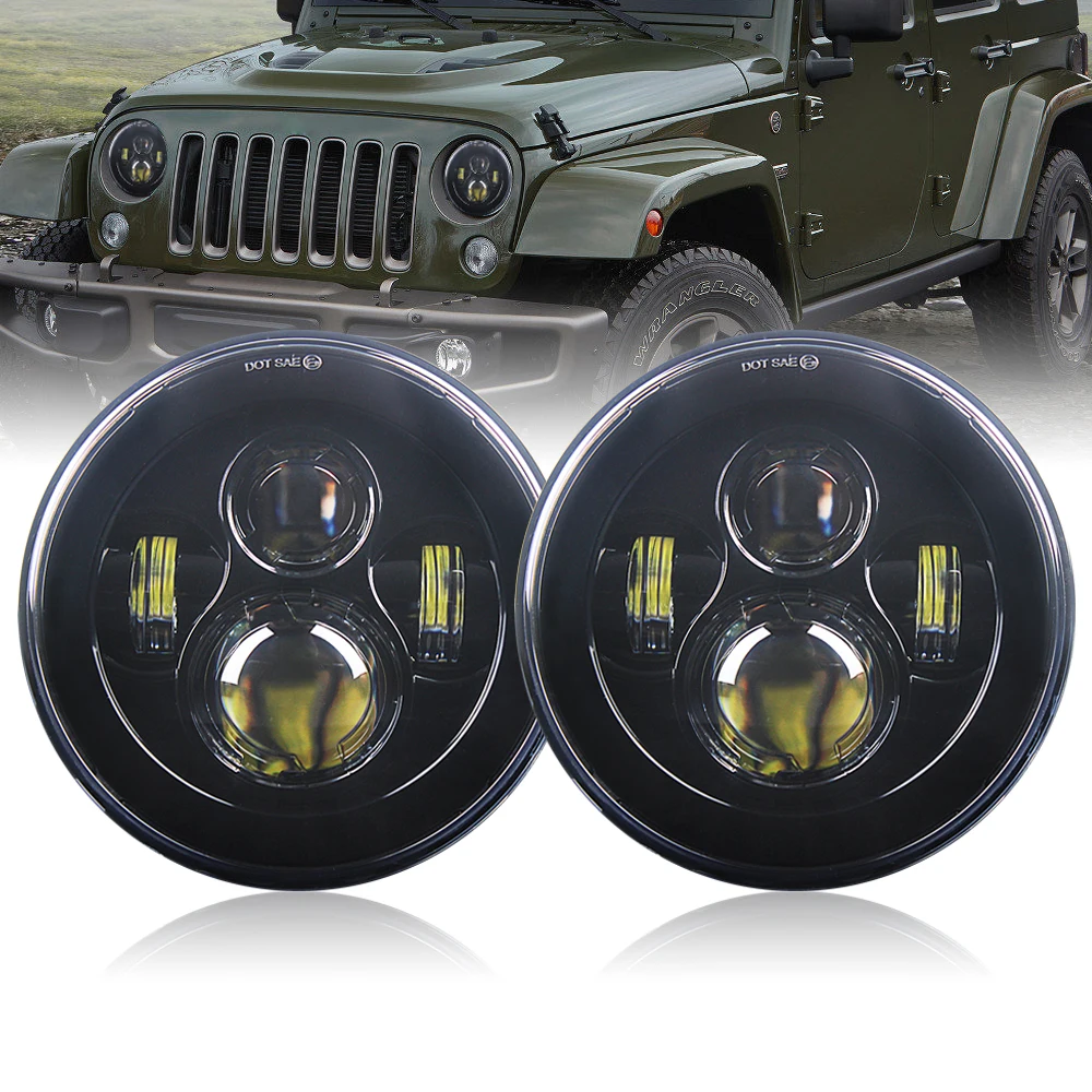 2pcs LED Ultrathin 7 inch 40W Headlight for Motor Bike Hi/Lo Beam Light Auto Headlamp for Jeep Wrangler Off Road 4x4
2pcs LED Ultrathin 7 inch 40W Headlight for Motor Bike Hi/Lo Beam Light Auto Headlamp for Jeep Wrangler Off Road 4x4
