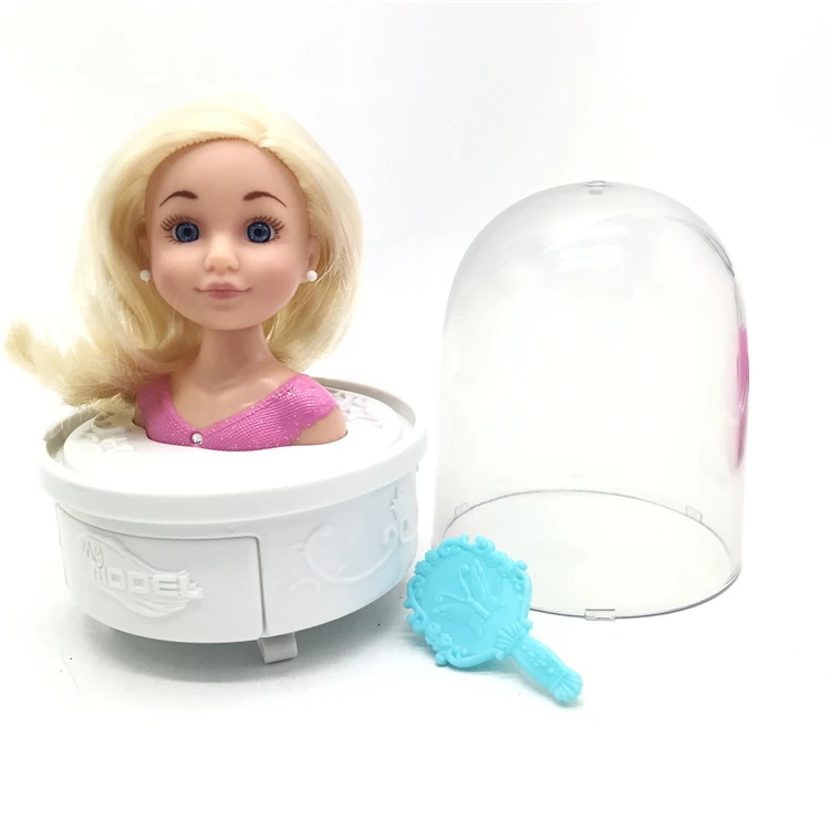 Mini Rotatable Half body comb doll Hair stylist girl Simulation makeup toy with Transparent cover Girl's gift
Mini Rotatable Half body comb doll Hair stylist girl Simulation makeup toy with Transparent cover Girl's gift