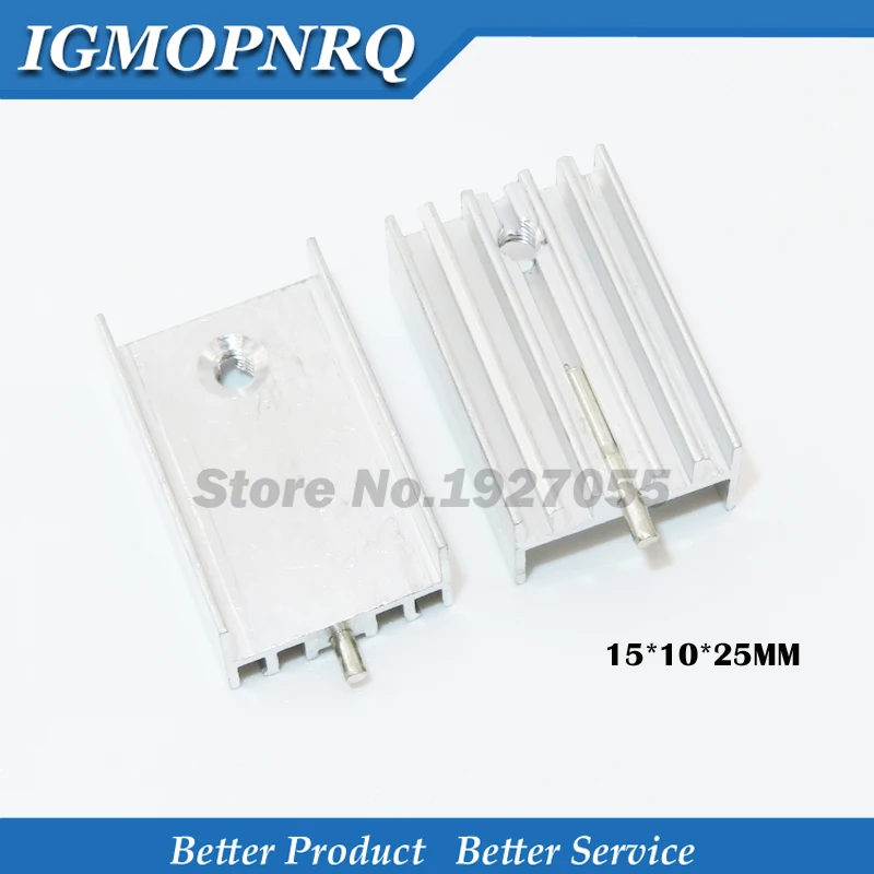 10pcs white Aluminum Heatsink Radiator 15*10*25 With Needle Transistor TO-220 For TO220 new Good quality
10pcs white Aluminum Heatsink Radiator 15*10*25 With Needle Transistor TO-220 For TO220 new Good quality