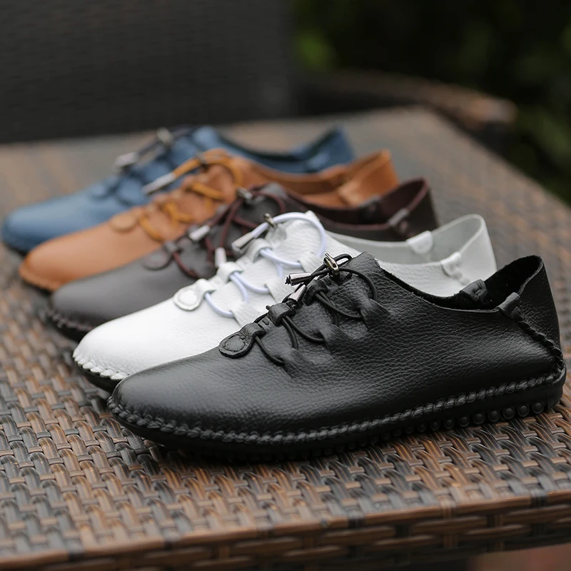 Fashion Lightweight Genuine Cow Leather Men Casual Shoes Women Sneakers Luxury Brand Flat Shoe Male Moccasin Loafers Diving Shoe
Fashion Lightweight Genuine Cow Leather Men Casual Shoes Women Sneakers Luxury Brand Flat Shoe Male Moccasin Loafers Diving Shoe