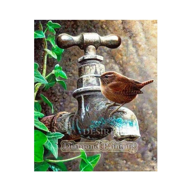 Desire Bird Sparrow Faucet 5D Diamond Painting Cross Stitch Diamond Embroidery Needlework Square Full Drill Home Decor PT3262
Desire Bird Sparrow Faucet 5D Diamond Painting Cross Stitch Diamond Embroidery Needlework Square Full Drill Home Decor PT3262