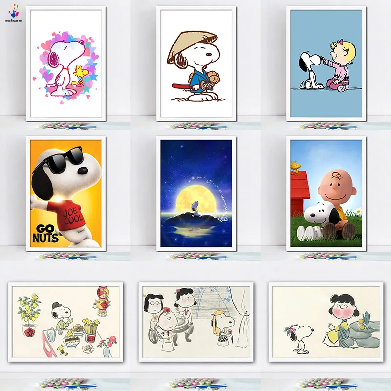 Diy paints by numbers picture painting by numbers with kits Snoopy Children's room decorative hanging pictures Cartoon animals
Diy paints by numbers picture painting by numbers with kits Snoopy Children's room decorative hanging pictures Cartoon animals