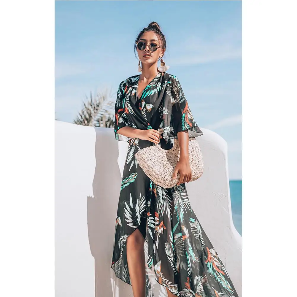 Yfashion Women Loose Beach Sunscreen Long Chiffon Dress Cover Ups Medium Sleeve Stars Floral Print Belt Dresses Women Female
Yfashion Women Loose Beach Sunscreen Long Chiffon Dress Cover Ups Medium Sleeve Stars Floral Print Belt Dresses Women Female