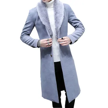 Winter Korean Slim Handsome Windbreaker Men's Long coat Men's Woolen coat Super long Nizi Over Knee Coat Size M-3XL
Winter Korean Slim Handsome Windbreaker Men's Long coat Men's Woolen coat Super long Nizi Over Knee Coat Size M-3XL