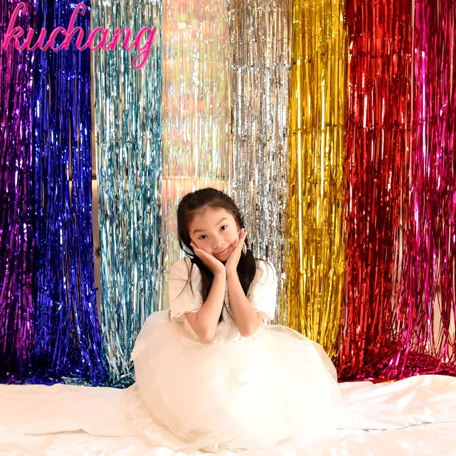 1x2meters shiny foil stripe metal rain silk curtain and aluminum foil tassel photography background wedding birthday decoration
1x2meters shiny foil stripe metal rain silk curtain and aluminum foil tassel photography background wedding birthday decoration