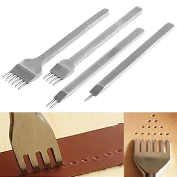 Leather Craft Tool Hole Punches Prong Lacing Stitching Punch 3/4/5/6mm Punching Tool High Quality Leather Die-steel Chisel
Leather Craft Tool Hole Punches Prong Lacing Stitching Punch 3/4/5/6mm Punching Tool High Quality Leather Die-steel Chisel