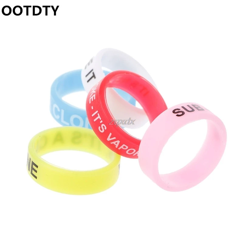 OOTDTY 5Pcs Silicone Rings Anti-Slip Bands For Vape Tank Mods E-Cigarette Atomizers Z16 Drop ship
OOTDTY 5Pcs Silicone Rings Anti-Slip Bands For Vape Tank Mods E-Cigarette Atomizers Z16 Drop ship