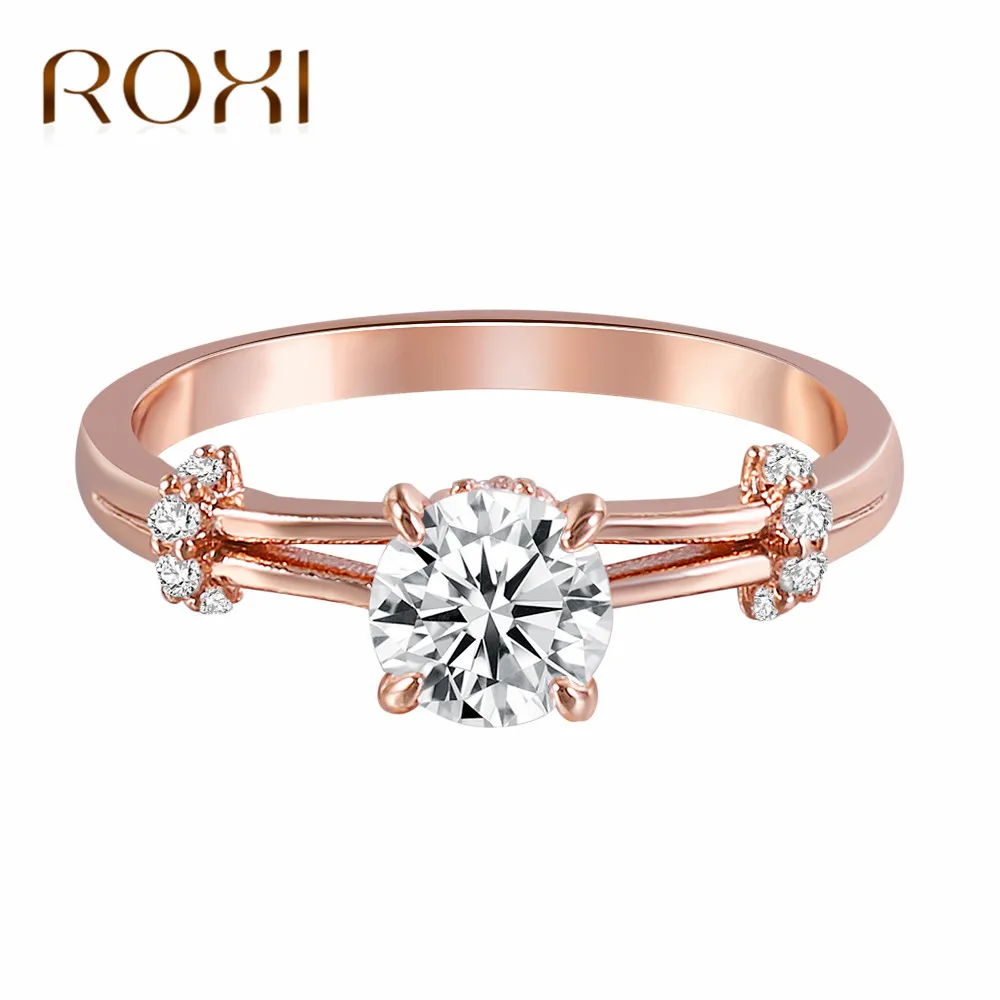 ROXI Charm Crystal Cubic Zircon Ring Bijoux Femme Fashion Jewelry Rose Gold Engagement Wedding Rings For Women Men anillos mujer
ROXI Charm Crystal Cubic Zircon Ring Bijoux Femme Fashion Jewelry Rose Gold Engagement Wedding Rings For Women Men anillos mujer