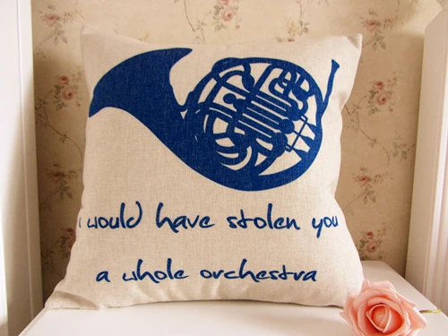 New Zippered Pillow Cushion 17x17 Inch For How I Met Your Mother Blue French Horn
New Zippered Pillow Cushion 17x17 Inch For How I Met Your Mother Blue French Horn