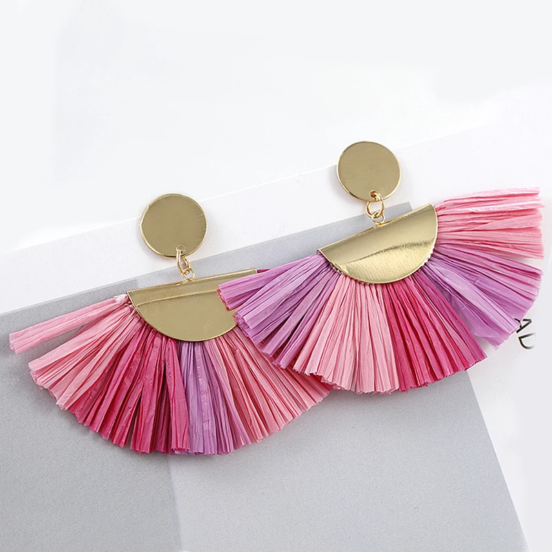 AENSOA 2019 New Korea Handmade Straw Weave Rattan Earrings Wooden Vine Braid Geometric Big Round Long Drop Earrings For Women
AENSOA 2019 New Korea Handmade Straw Weave Rattan Earrings Wooden Vine Braid Geometric Big Round Long Drop Earrings For Women