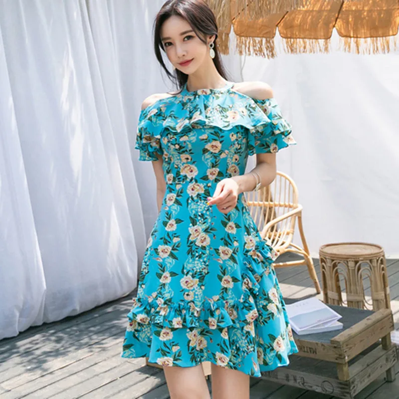2019 New Summer Korean Style Print Floral Ruffles Chic Streetwear Dress Women's Off Shoulder Sexy Party Dresses
2019 New Summer Korean Style Print Floral Ruffles Chic Streetwear Dress Women's Off Shoulder Sexy Party Dresses