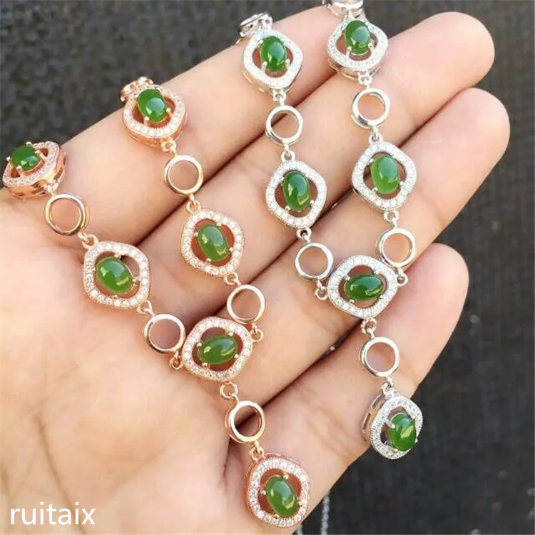 KJJEAXCMY boutique jewels S925 Pure silver inlay natural jasper lady pendant + necklace petal floral spinach green jewelry etru
KJJEAXCMY boutique jewels S925 Pure silver inlay natural jasper lady pendant + necklace petal floral spinach green jewelry etru