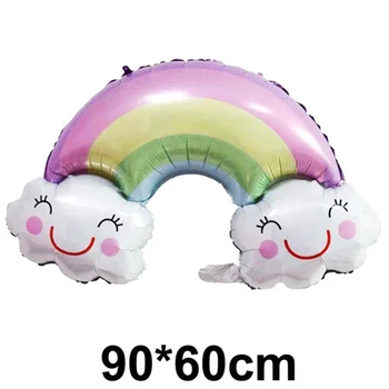 1pc Helium Balloons cute Smile Cloud foil rainbow Balloons Birthday Party Wedding balloons Decoration children toy
1pc Helium Balloons cute Smile Cloud foil rainbow Balloons Birthday Party Wedding balloons Decoration children toy
