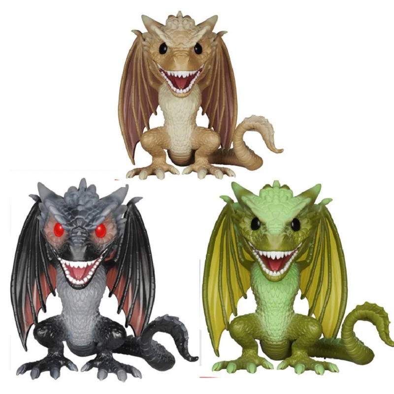 POP Newest Game of Thrones 8 Drogon Viserion Rhaegal PVC Action Figure Toy Figure Collection Hot Toys Original Vinyl Model Dolls
POP Newest Game of Thrones 8 Drogon Viserion Rhaegal PVC Action Figure Toy Figure Collection Hot Toys Original Vinyl Model Dolls
