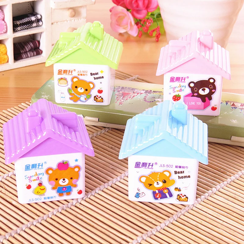 Cute Cartoon House Pencil Sharpeners Creative Kawaii Double Knives Sharpener For Kids Gift Korean Stationery School Supplies
Cute Cartoon House Pencil Sharpeners Creative Kawaii Double Knives Sharpener For Kids Gift Korean Stationery School Supplies