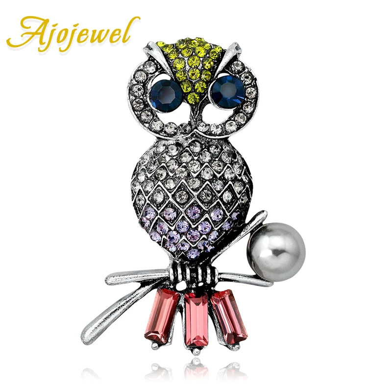 Ajojewel Full Rhinestone Owl Brooch Vintage Style Women's Brooches Simulated-Pearl Nature Bijoux Jewelry Gift
Ajojewel Full Rhinestone Owl Brooch Vintage Style Women's Brooches Simulated-Pearl Nature Bijoux Jewelry Gift