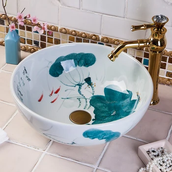 Lotus Jingdezhen Arts Rectangular Europe Vintage Style Ceramic wash basin Countertop Bathroom Sink
Lotus Jingdezhen Arts Rectangular Europe Vintage Style Ceramic wash basin Countertop Bathroom Sink