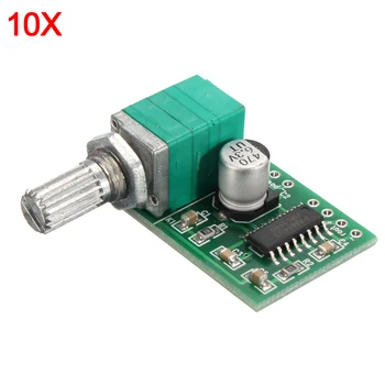 LEORY 10pcs PAM8403 2 Channel 3Wx2 USB Power Audio Amplifier Module Board Volume Control
LEORY 10pcs PAM8403 2 Channel 3Wx2 USB Power Audio Amplifier Module Board Volume Control