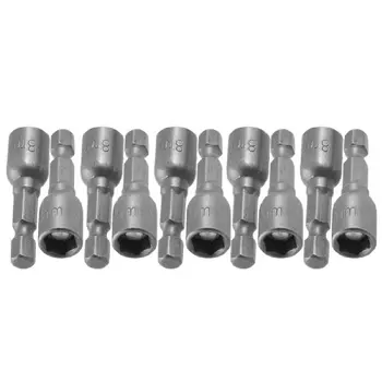 KSOL New Style 10 Pcs Chrome-Vanadium 1/4 Shank 8mm Magnetic Hex Socket Nut Driver Bits
KSOL New Style 10 Pcs Chrome-Vanadium 1/4 Shank 8mm Magnetic Hex Socket Nut Driver Bits