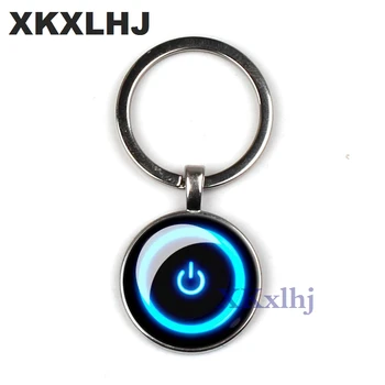 XKXLHJ Hanging Power Button Key Chain Glass Cabochon Art Pattern Pendant Neon Computer Key Chain Men's Handmade Gift Jewelry
XKXLHJ Hanging Power Button Key Chain Glass Cabochon Art Pattern Pendant Neon Computer Key Chain Men's Handmade Gift Jewelry