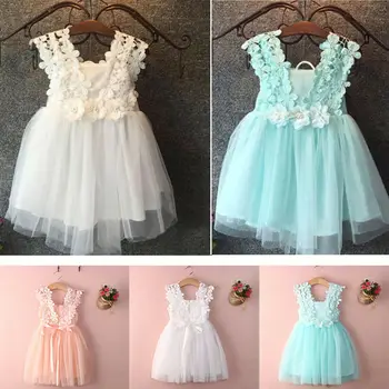 Lace Flower Girls Princess Dress Sleeveless Kids Baby Party Pageant Lace Tulle Tutu Dresses Ball Gown Girls Dresses High Quality
Lace Flower Girls Princess Dress Sleeveless Kids Baby Party Pageant Lace Tulle Tutu Dresses Ball Gown Girls Dresses High Quality
