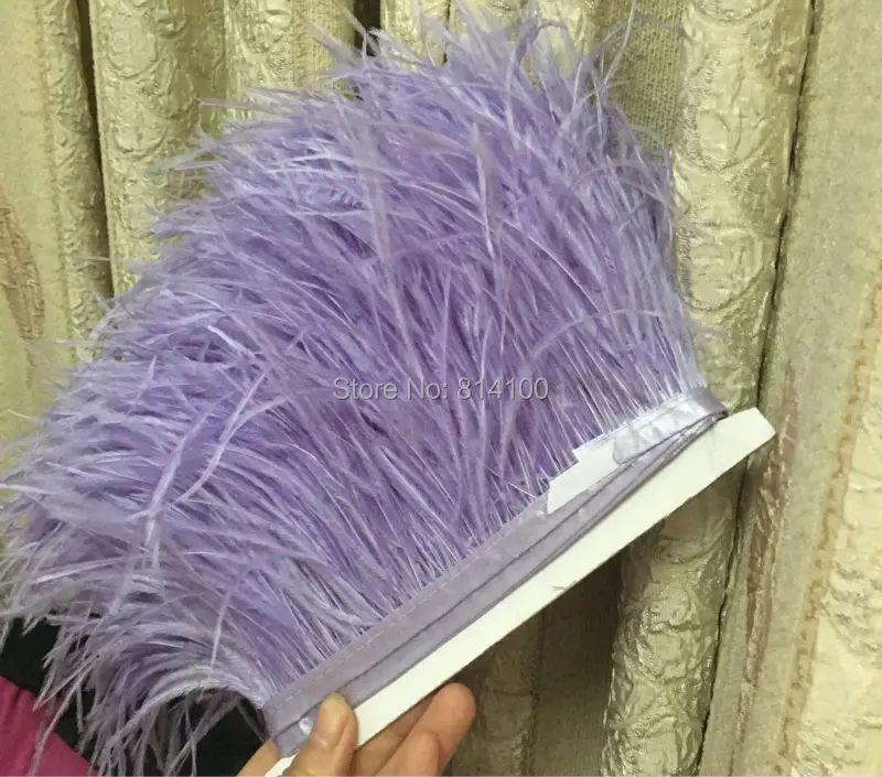 10yards/lots light purple Ostrich Feather Plumes Fringe trim 10-15cm Feather Boa Stripe for Party Clothing Accessories Craft
10yards/lots light purple Ostrich Feather Plumes Fringe trim 10-15cm Feather Boa Stripe for Party Clothing Accessories Craft