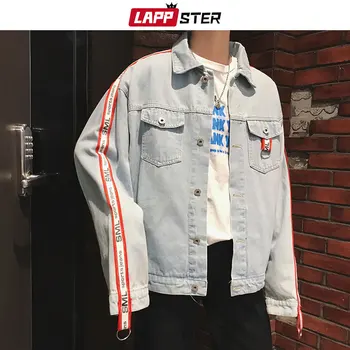 LAPPSTER Men Streetwear Side Striped Blue Jean Jackets 2020 Man Japanese Streetwear Harajuku Denim Jacket Windbreaker INS Ribbon
LAPPSTER Men Streetwear Side Striped Blue Jean Jackets 2020 Man Japanese Streetwear Harajuku Denim Jacket Windbreaker INS Ribbon