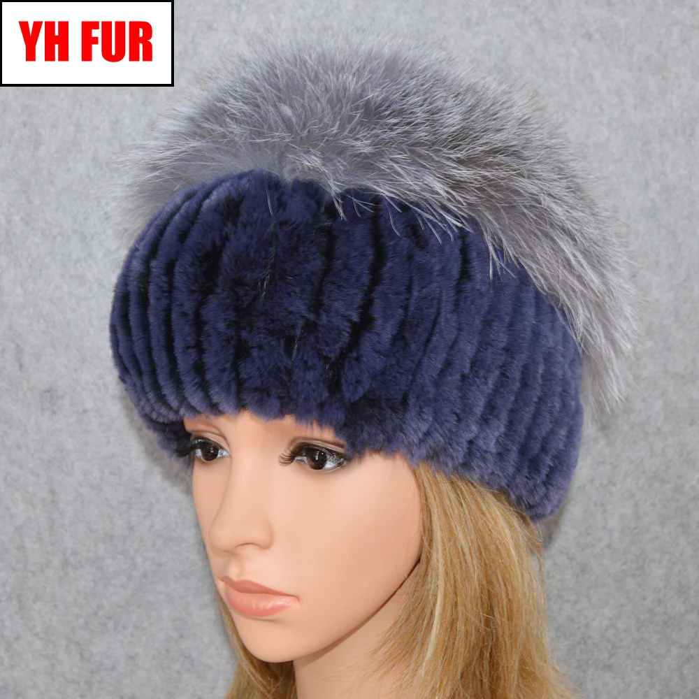 2019 Genuine Rex Rabbit Fur Hat Women Winter Warm Soft Knit Real Sliver Fox Fur Cap Handmade Russian Rex Rabbit Fur Beanies Hats
2019 Genuine Rex Rabbit Fur Hat Women Winter Warm Soft Knit Real Sliver Fox Fur Cap Handmade Russian Rex Rabbit Fur Beanies Hats