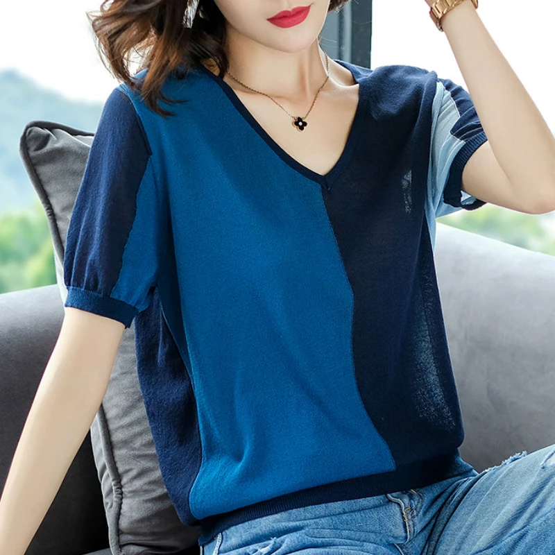 fashion women blouses 2019 short sleeve women shirts summer blouses plus size knitted blouse shirt womens tops and blouses B154
fashion women blouses 2019 short sleeve women shirts summer blouses plus size knitted blouse shirt womens tops and blouses B154