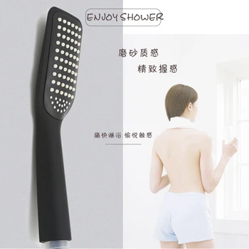 Bathroom Shower Shower Pressurized Water-saving Anion Spa Nozzle, Black Scrub Shower Water Heater Handheld Shower Head
Bathroom Shower Shower Pressurized Water-saving Anion Spa Nozzle, Black Scrub Shower Water Heater Handheld Shower Head