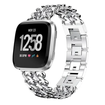 HFES New For Fitbit Versa Bracelet Double Row Chain Alloy Strap Wrist Band Smart Accessories Replacement
HFES New For Fitbit Versa Bracelet Double Row Chain Alloy Strap Wrist Band Smart Accessories Replacement