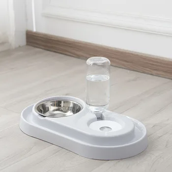 Stainless Steel Dog Cat Double Bowl 500ml Automatic Pet Feeder Automatic Drinking Water Portable Water Dispenser Food Dish
Stainless Steel Dog Cat Double Bowl 500ml Automatic Pet Feeder Automatic Drinking Water Portable Water Dispenser Food Dish