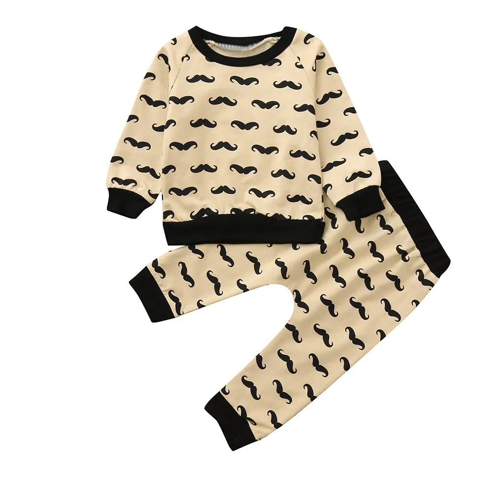 Two-piece Kids Boy Clothing Set Toddler Baby Boy Girl Beard Tops T-shirt Pullover Sweatshirt+Pants Clothes Set Children Suit
Two-piece Kids Boy Clothing Set Toddler Baby Boy Girl Beard Tops T-shirt Pullover Sweatshirt+Pants Clothes Set Children Suit