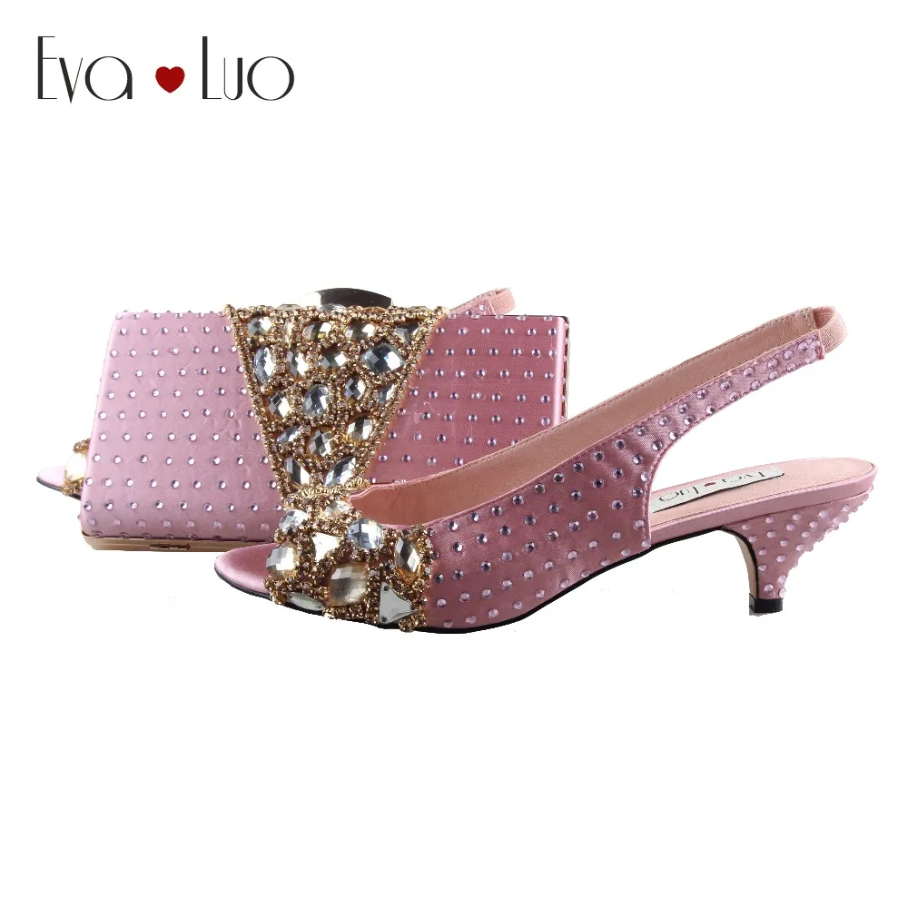 BS1011 Custom Made Rose Pink Crystal Shoes With Matching Bag Slingbacks Low Heel Women Shoes Dress Pumps Bridal Wedding Shoes
BS1011 Custom Made Rose Pink Crystal Shoes With Matching Bag Slingbacks Low Heel Women Shoes Dress Pumps Bridal Wedding Shoes
