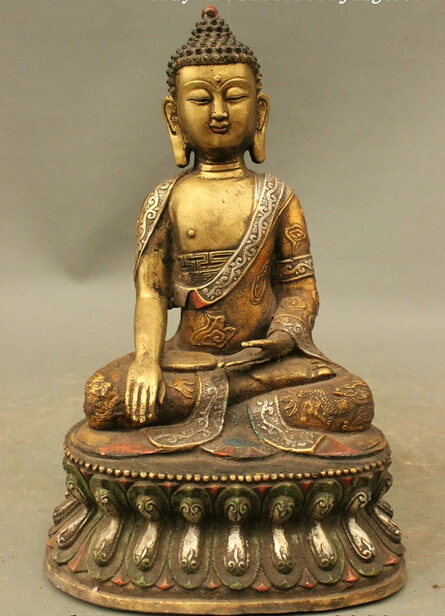 xd 002745 11 Tibet Bronze Painting Buddhism Dragon Robe Shakyamuni Sakyamuni Buddha Statue
xd 002745 11 Tibet Bronze Painting Buddhism Dragon Robe Shakyamuni Sakyamuni Buddha Statue