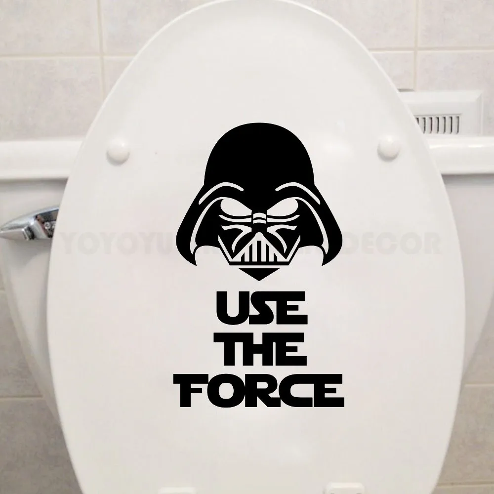 Art Toliet Seat Decal Star War Use the Force Quote Bathroom Toilet Lip Stickers Washroom Removable Vinyl Decor Stickers AY1187
Art Toliet Seat Decal Star War Use the Force Quote Bathroom Toilet Lip Stickers Washroom Removable Vinyl Decor Stickers AY1187