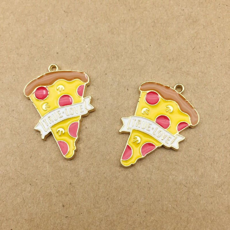 10pcs 18x27mm Korean jewelry accessories enamel food pizza charms true love pendant accessories earrings pendant DIY material
10pcs 18x27mm Korean jewelry accessories enamel food pizza charms true love pendant accessories earrings pendant DIY material